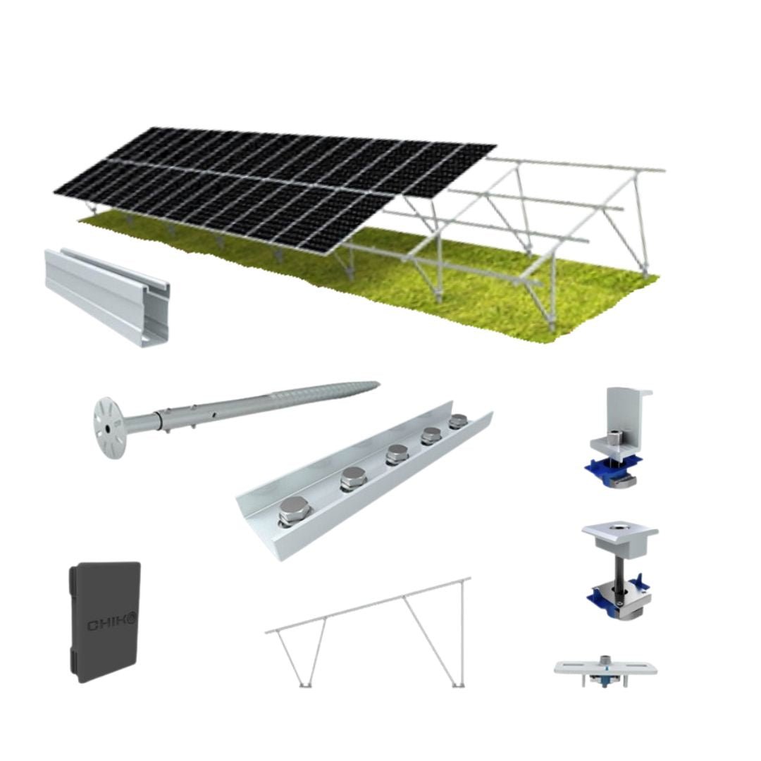 ChikoUSA GroundFlex U2V Solar Ground Mount Kit | Standard Module Version - Sky Solar USA