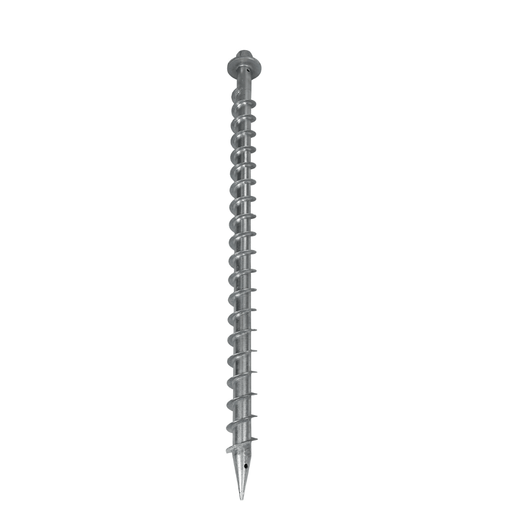 ChikoUSA Lawn Lizard 46-IN Ground Screw w/ Attachment Bracket - Sky Solar USA
