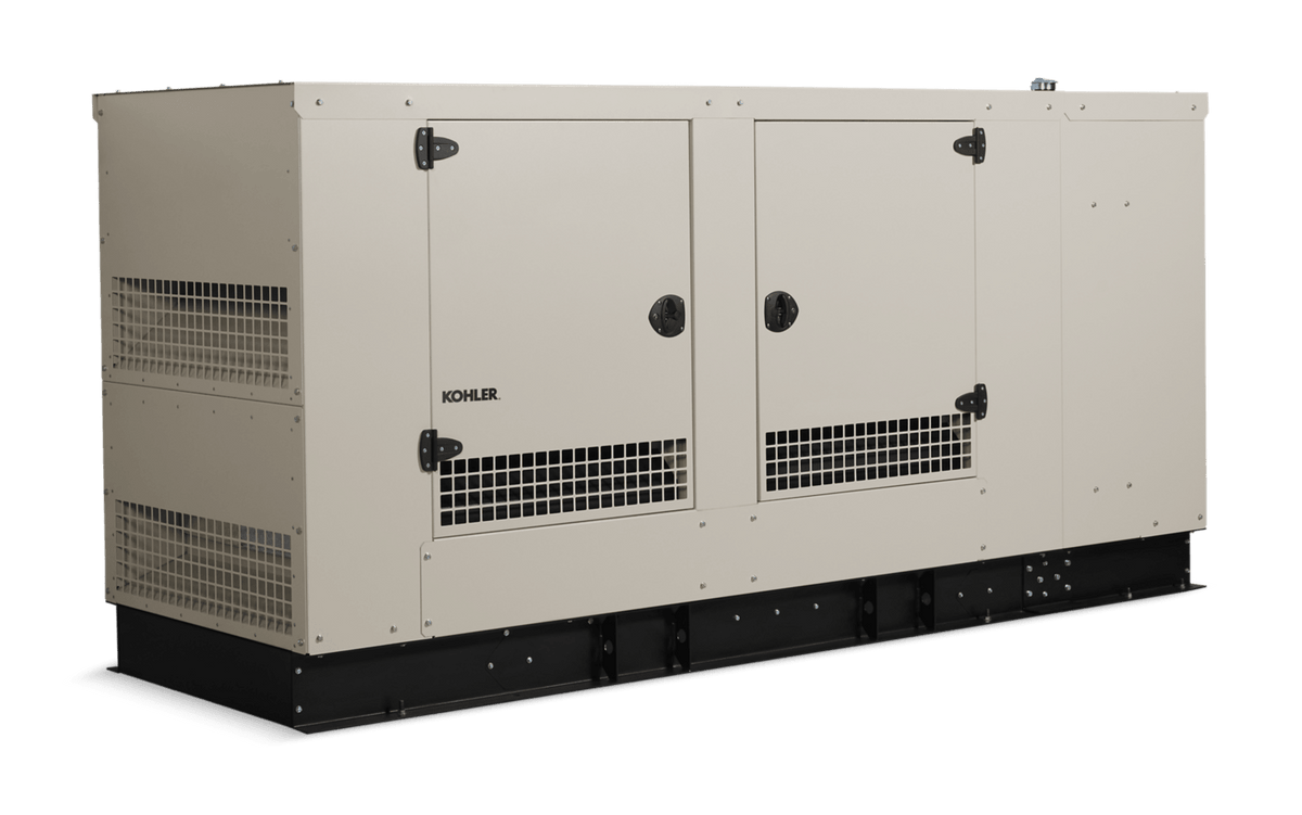 KOHLER KG125R-QS5 125 kW Standby Generator — Three-Phase, 120/208, 4R13X Alternator, Aluminum Enclosure - Sky Solar USA