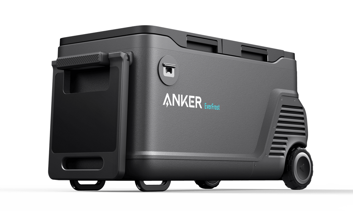 Anker EverFrost Dual-Zone Portable Cooler 50 with 299Wh Battery,53L,Powered by AC/DC or Solar - Sky Solar USA