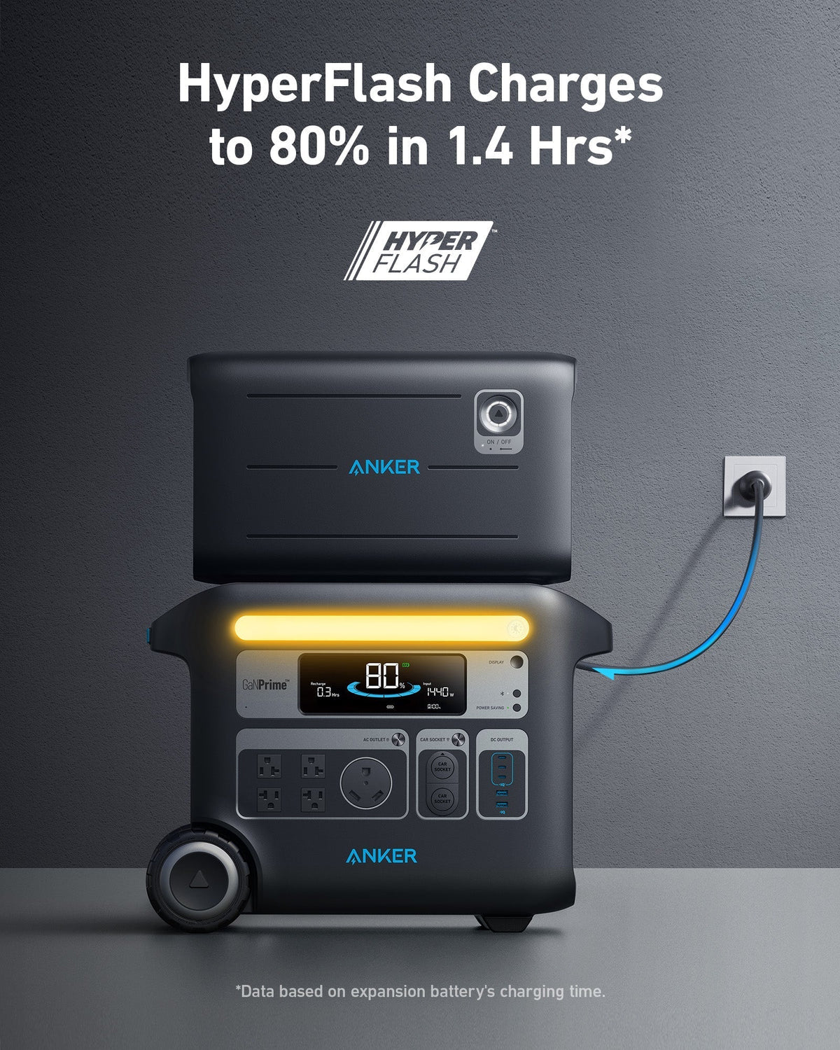 Anker SOLIX BP2600 Expansion Battery - 2560Wh LFP (For Anker SOLIX F2000, F2600) - Sky Solar USA