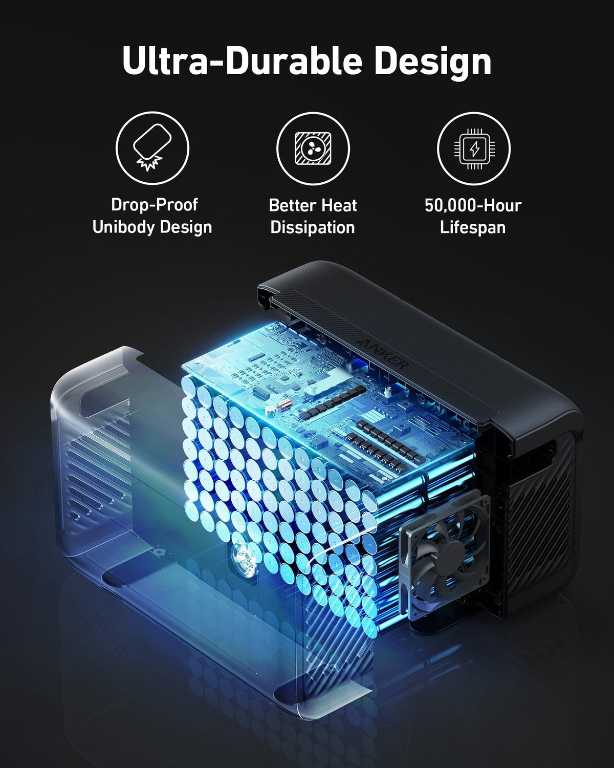 Anker SOLIX BP2600 Expansion Battery - 2560Wh LFP (For Anker SOLIX F2000, F2600) - Sky Solar USA