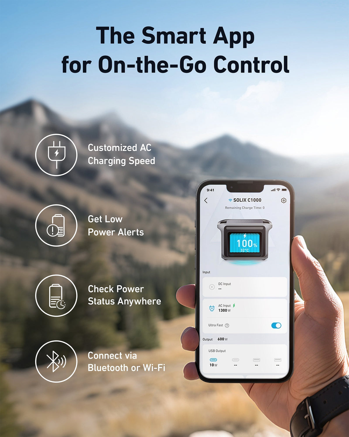 Anker SOLIX C1000X Portable Power Station - 1056Wh | 1800W - Sky Solar USA