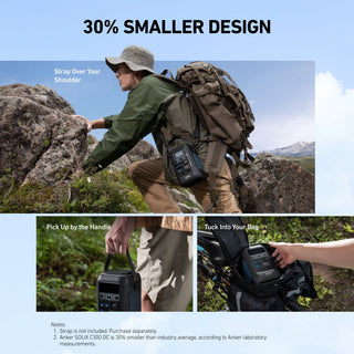 Anker SOLIX C300X DC Portable Power Station (288Wh/90,000mAh) Great for Camping, Traveling, and Emergencies - Sky Solar USA