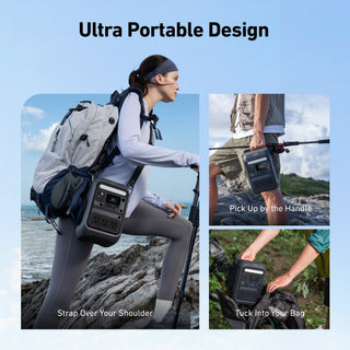 Anker SOLIX C300X Portable Power Station (288Wh/300W) - For Camping, Traveling, and Emergencies - Sky Solar USA