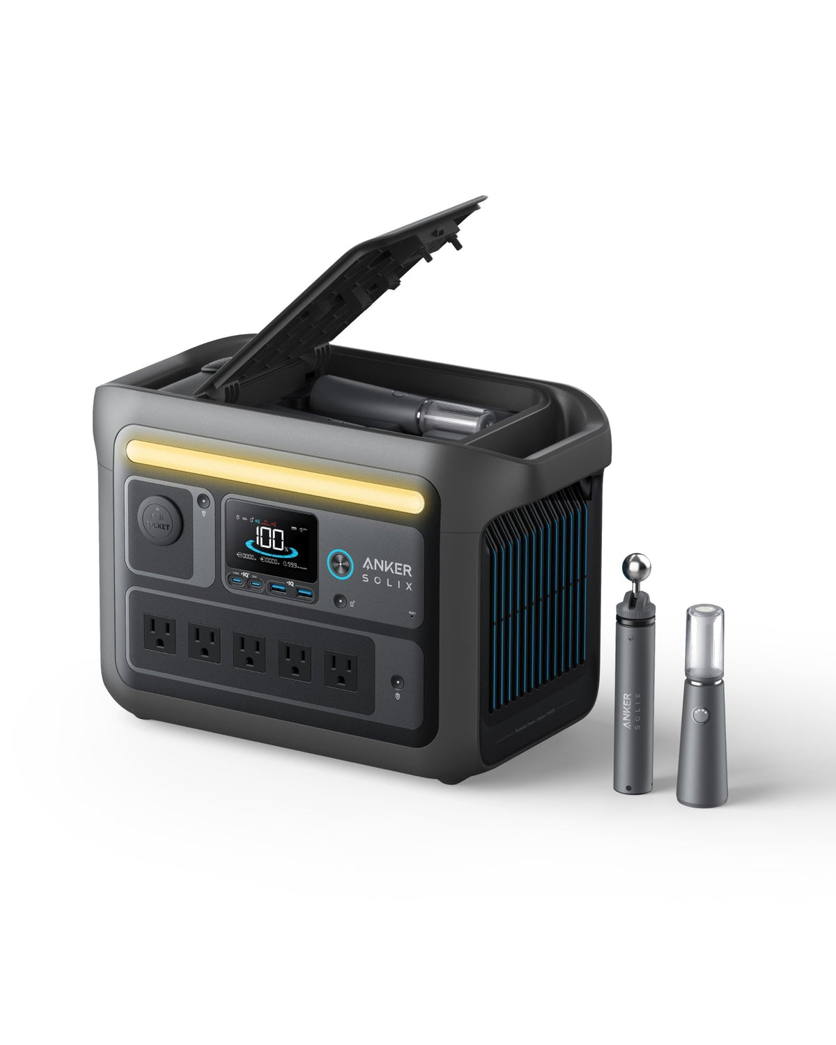 Anker SOLIX C800X Portable Power Station - 768Wh | 1600W - Sky Solar USA