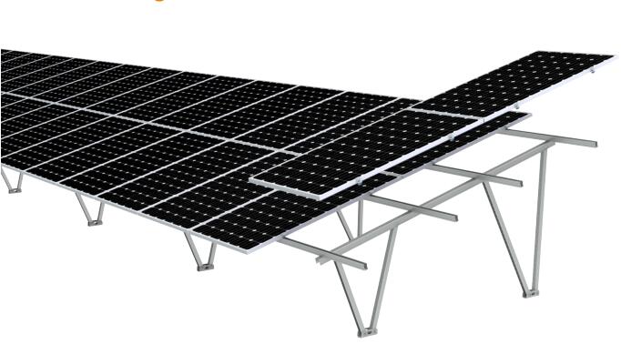 ChikoUSA GroundFlex U2V Solar Ground Mount Kit | Large Module Version - Sky Solar USA