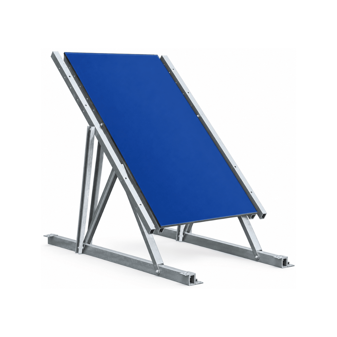 ChikoUSA Lawn Lizard 20°–45° Adjustable Ground Mount | Extreme Weather | Silver - Sky Solar USA