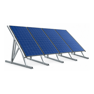 ChikoUSA Lawn Lizard 20°–45° Adjustable Ground Mount | Standard Version | Silver - Sky Solar USA