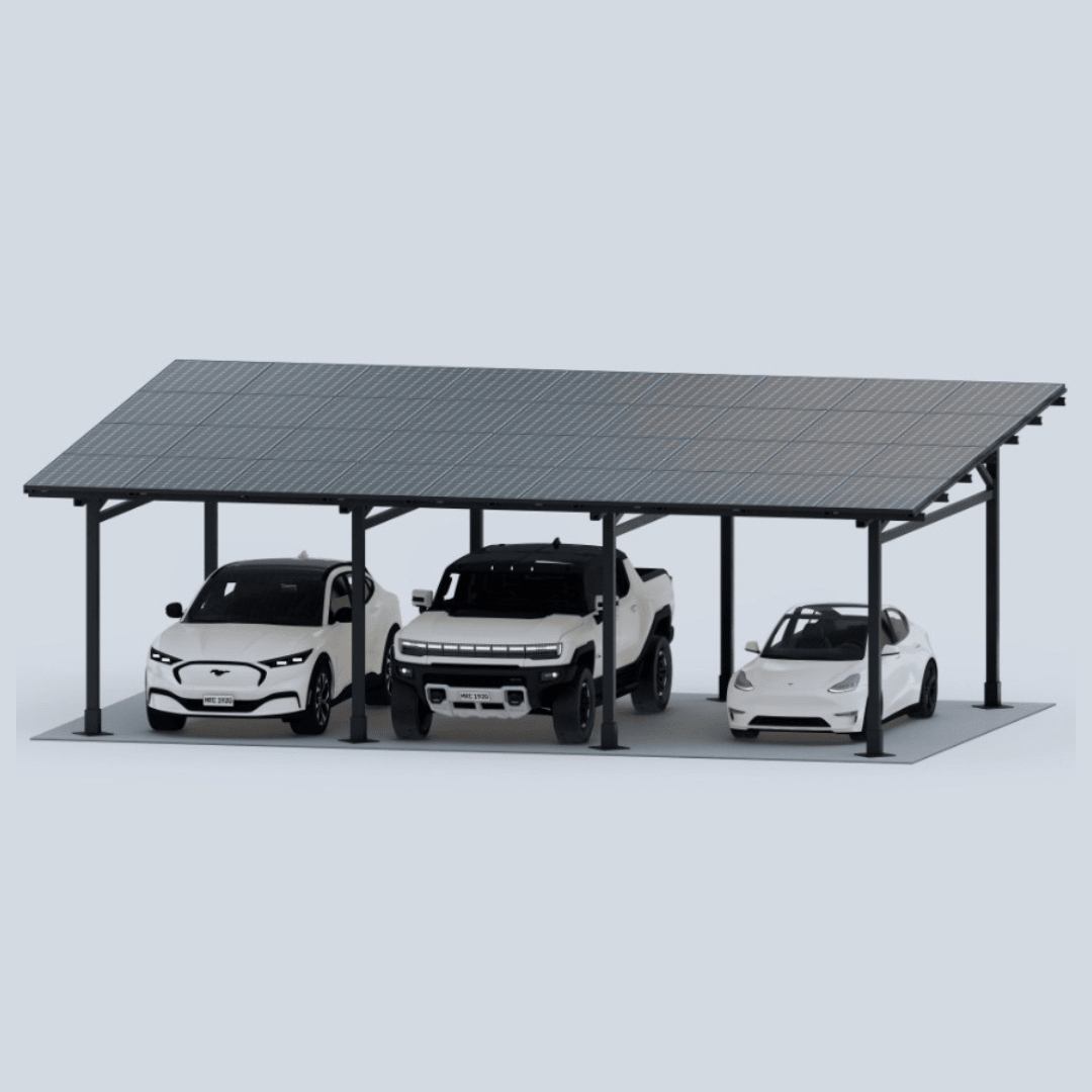 ChikoUSA Maximo 185 Steel Solar Carport / Gazebo - Sky Solar USA