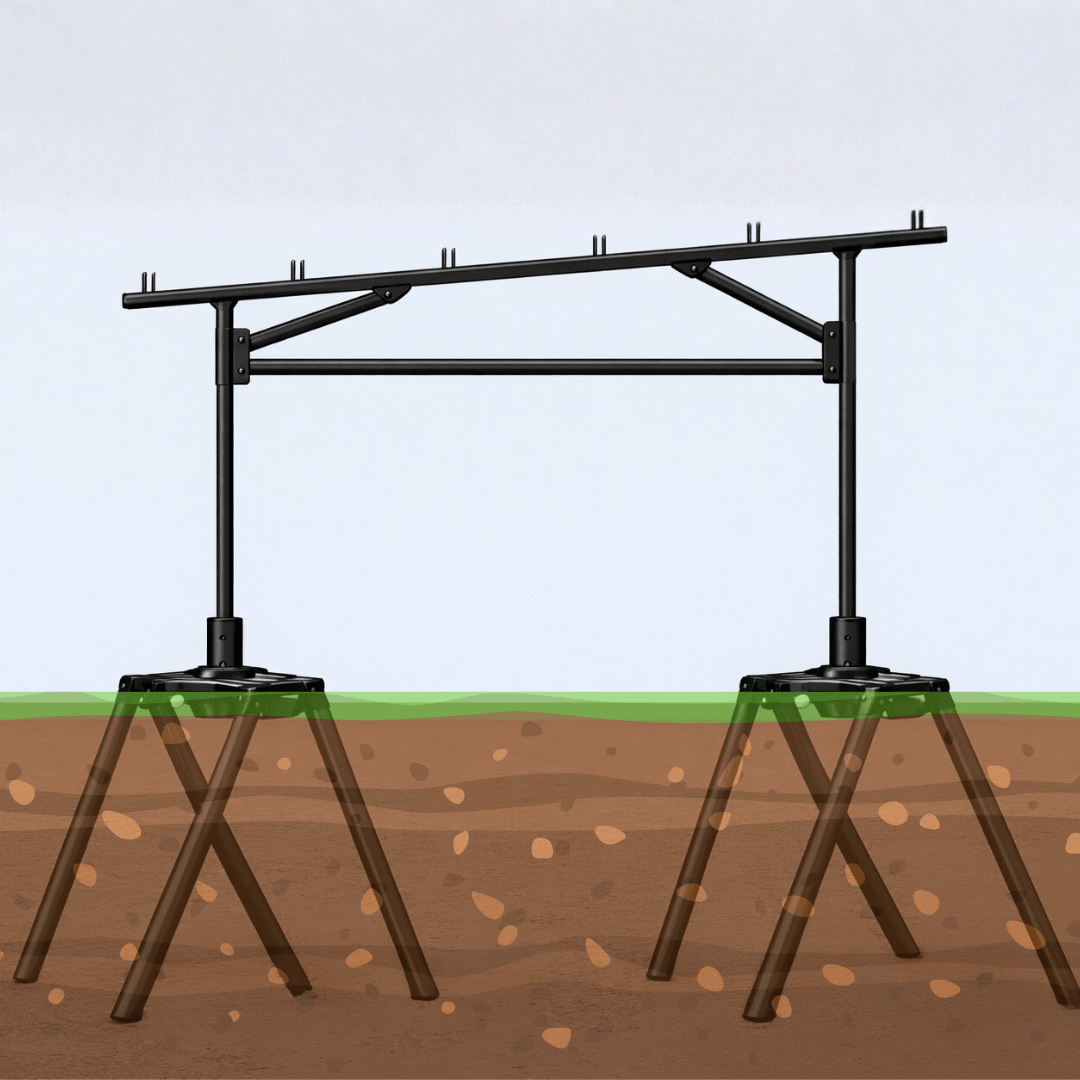 ChikoUSA Monster Mount | Concrete-Free Carport Foundation - Sky Solar USA