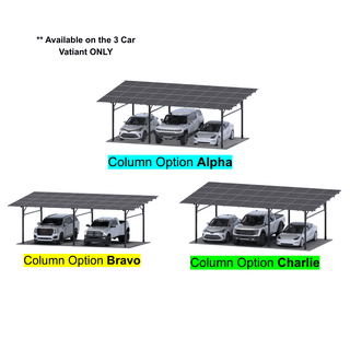 ChikoUSA Premier Residential Steel Solar Carport | Black | Solar Pergola / Gazebo - Sky Solar USA