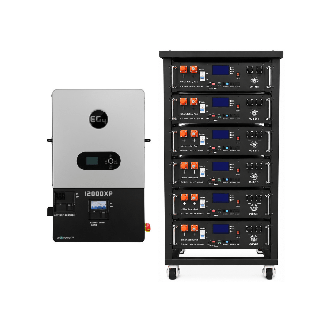 EG4 12000XP Off-Grid Power System + Wiren Server Rack Battery - Sky Solar USA