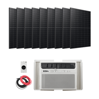 EG4 12K BTU Hybrid Solar Window Unit Kit with Solar Panels - Sky Solar USA