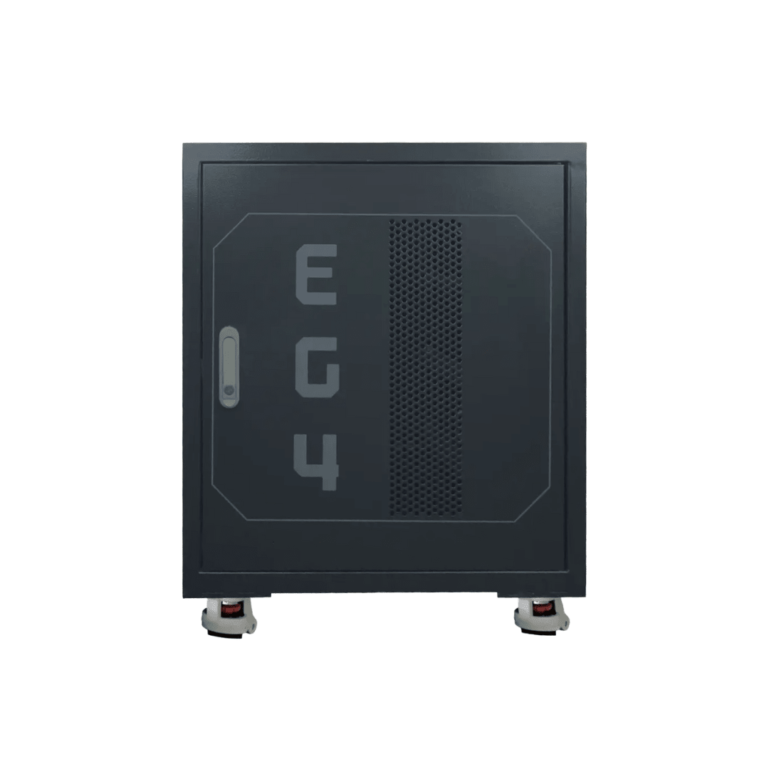 EG4 Enclosed Battery Rack | 3 Slot | Wheels Included - Sky Solar USA