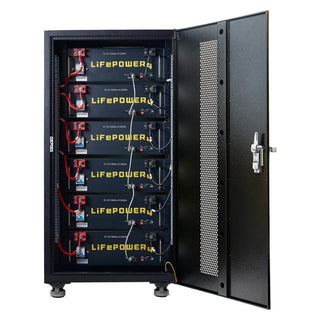 EG4 Enclosed Battery Rack | 6 Slot | Bus Bar Covers | Welded (Grey) - Sky Solar USA