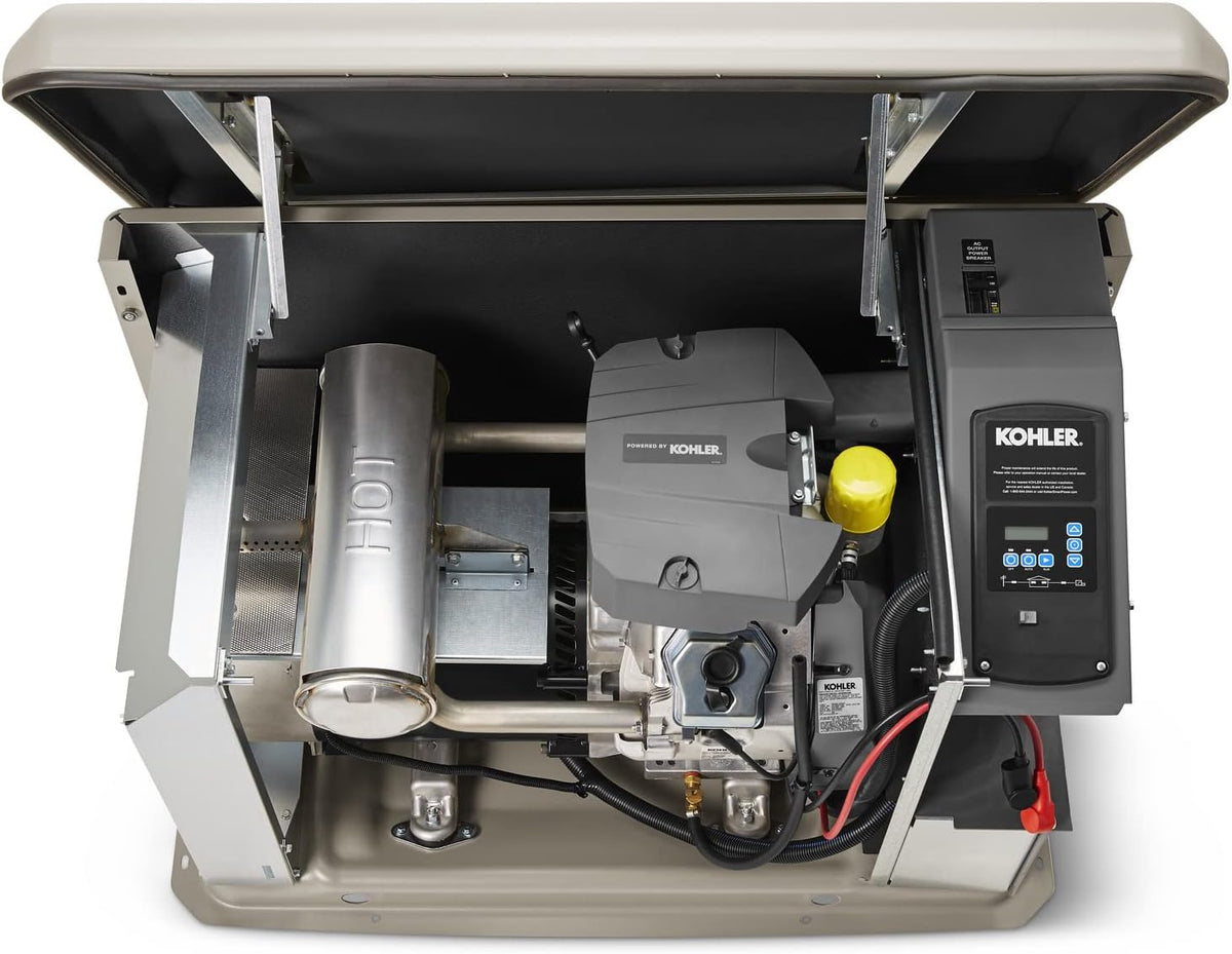 KOHLER 14RCAL-100LC16 14 kW Standby Generator — Single-Phase, 240V, RXT 100 AMP - Sky Solar USA