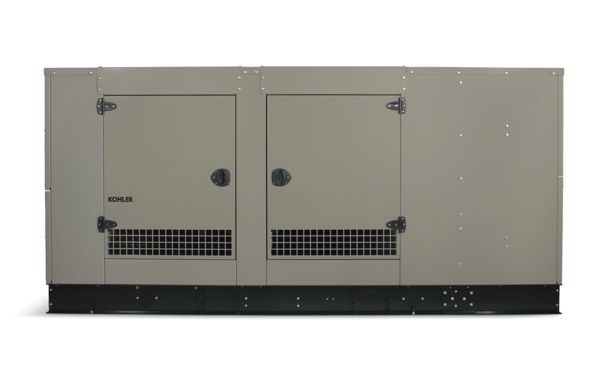 KOHLER 150ERESC-MV12 150 kW Standby Generator — Three-Phase, 277/480. 4S13X Alternator, Steel Enclosure - Sky Solar USA