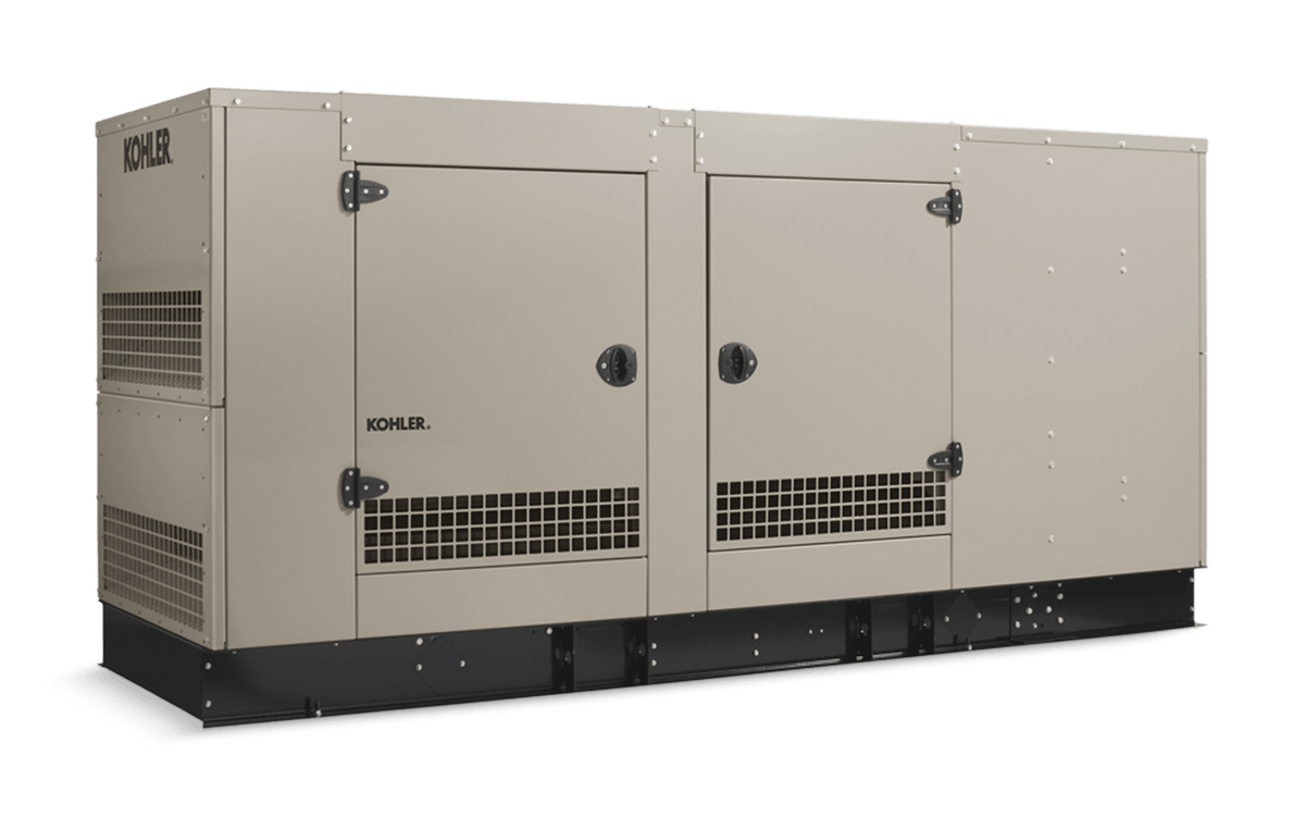 KOHLER 150ERESC-MV12 150 kW Standby Generator — Three-Phase, 277/480. 4S13X Alternator, Steel Enclosure - Sky Solar USA