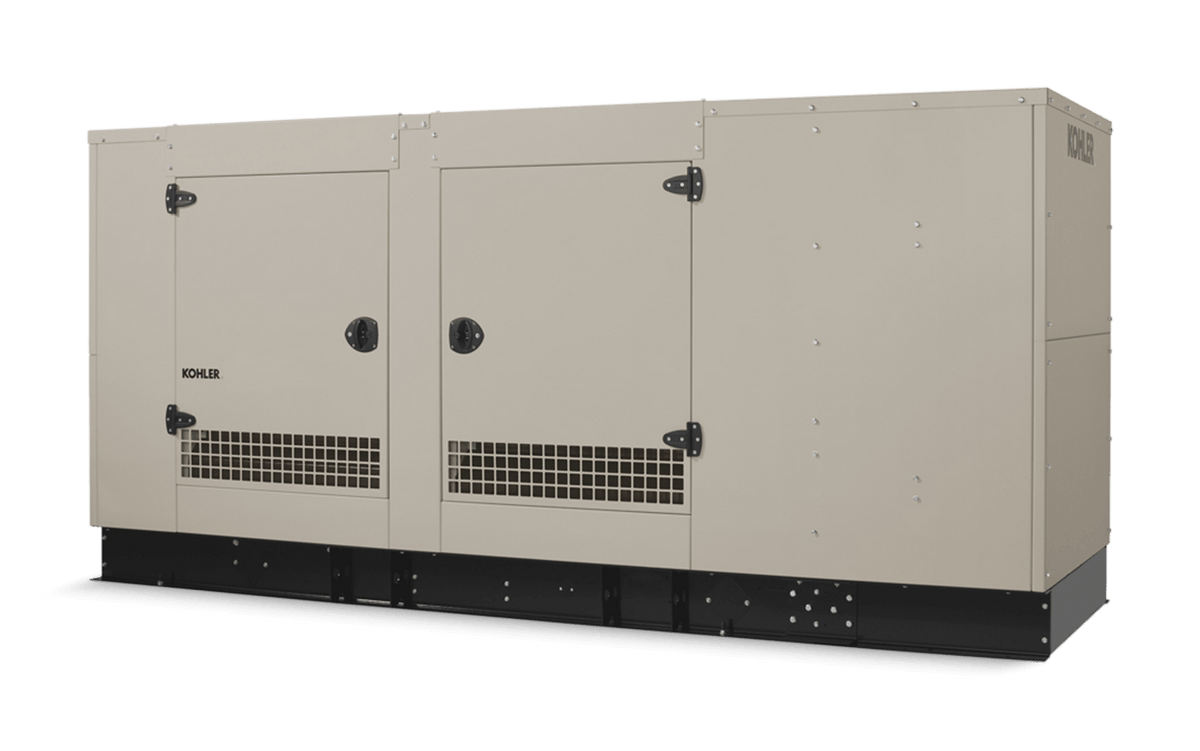 KOHLER 150ERESC-MV12 150 kW Standby Generator — Three-Phase, 277/480. 4S13X Alternator, Steel Enclosure - Sky Solar USA
