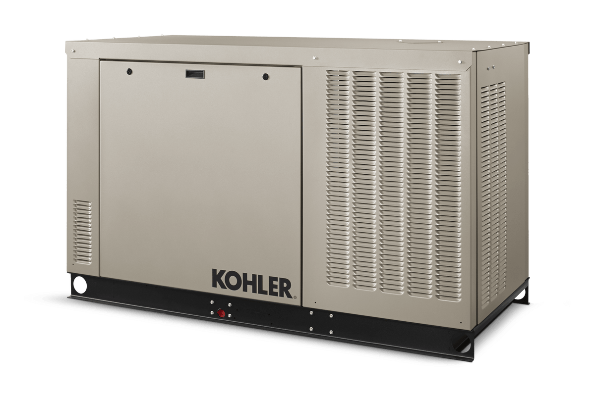 KOHLER 38RCLC-QS50 38 kW Standby Generator — Single-Phase, 240V, Block Heater - Sky Solar USA