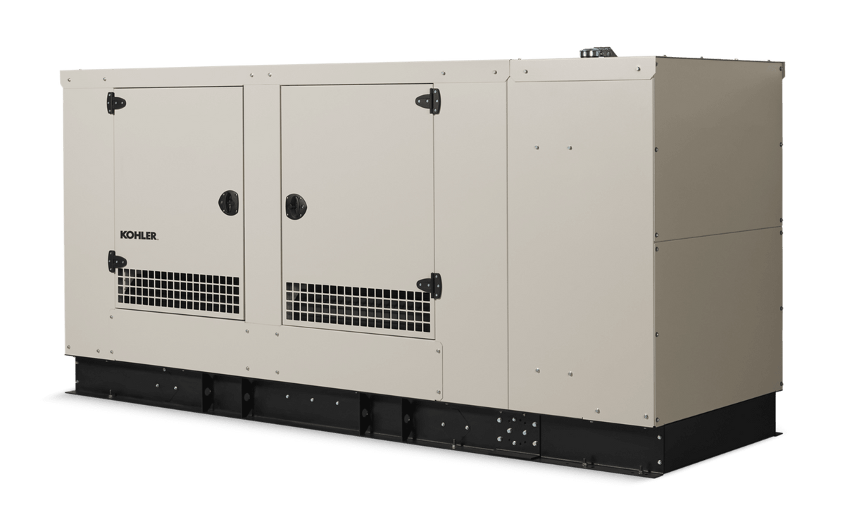 KOHLER KG125R-QS5 125 kW Standby Generator — Three-Phase, 120/208, 4R13X Alternator, Aluminum Enclosure - Sky Solar USA