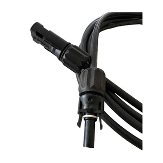 Titan Wire 11ft 3M 10AWG MC4 Solar Extension jumper Cables USA Made Black - Sky Solar USA